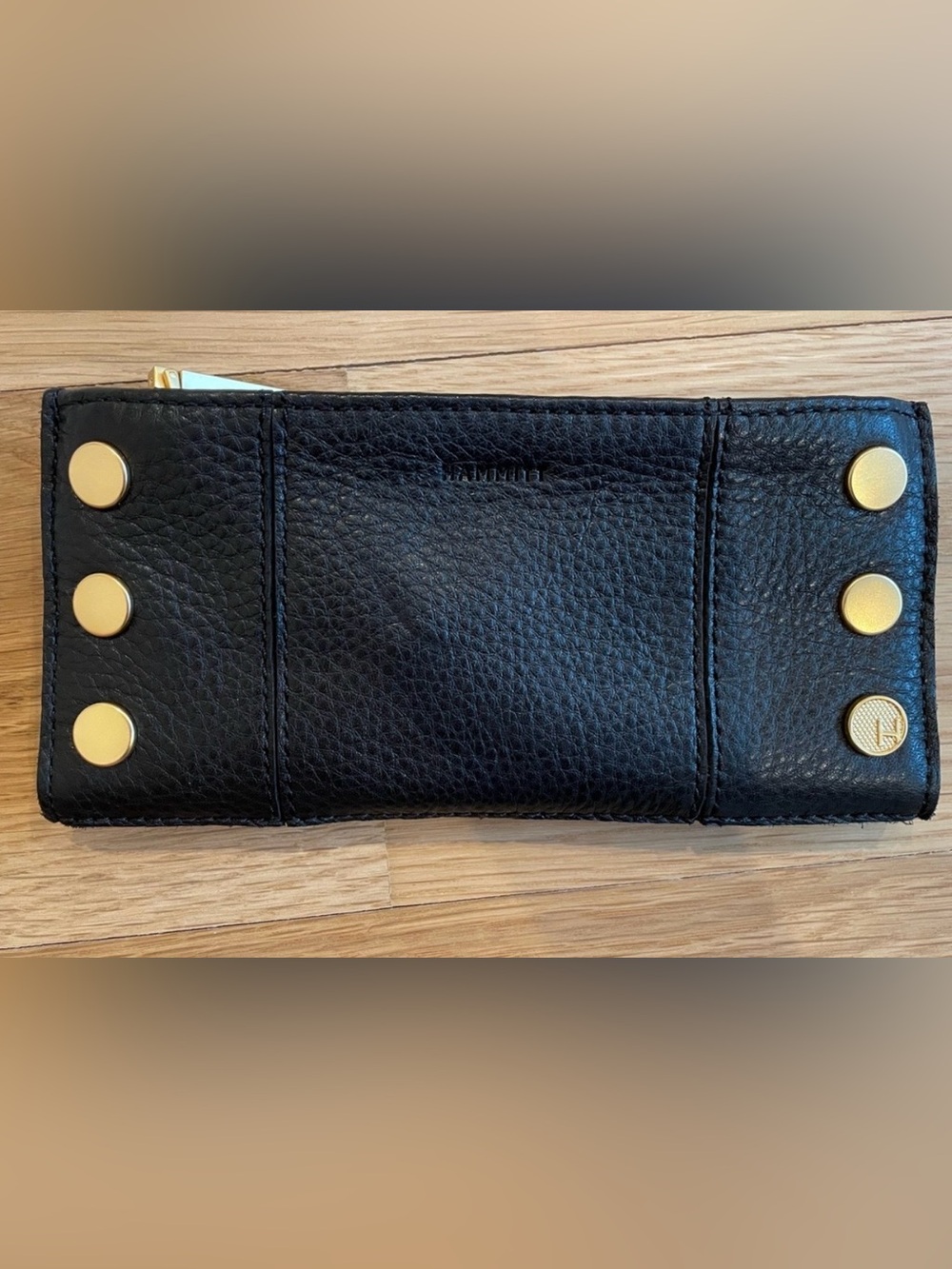 New Hammitt Women's 110 North Black Leather Wallet - RARE Investors edition
